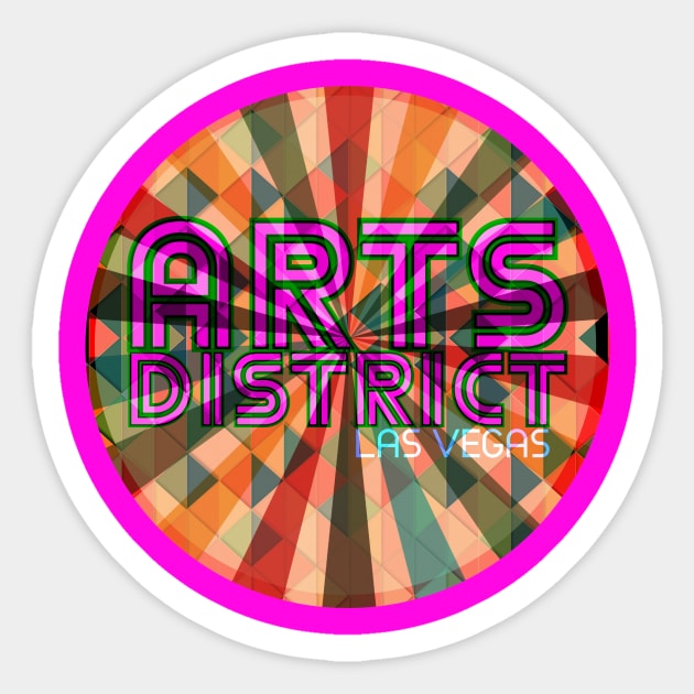 Arts District Las Vegas Tiles Sticker by SABREart